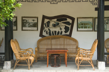 China: Cuiwei Yuan, originally a Guanyin temple now a teahouse, Guiyang, Guizhou Province