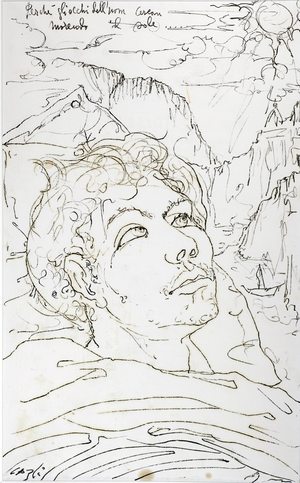 For the Foscolo, 1960 (oil on paper)