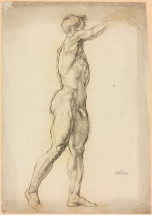A Study of a Male Figure, 1907 (black chalk on paper)