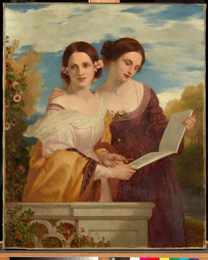 The Sisters, 1844  (Oil on canvas)