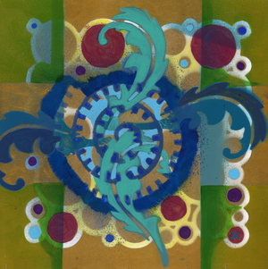 Meditation 17, c. 2017 (acrylic on panel)