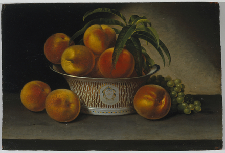 Still Life with Peaches, 1821 (oil on panel)
