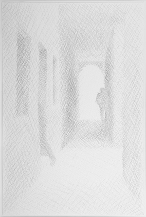 Archway to Rio Terra, Venice, 2008 (Pencil on Paper)