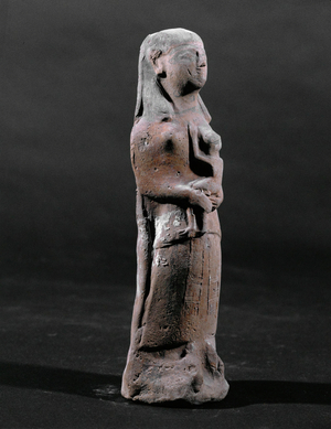 Woman with child. Terracotta statuette from Cyprus ...