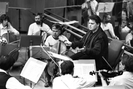 Conductor Jens Hofereiter 16 01 1992, Chemnitz, Stadthalle, Kultur …, 1992 (photo)