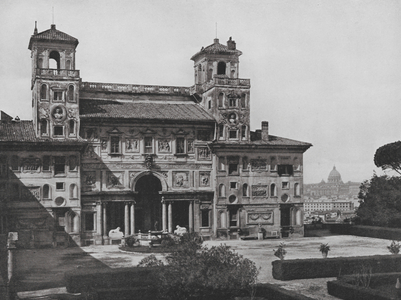 Villa Medici, Rome (b/w photo)