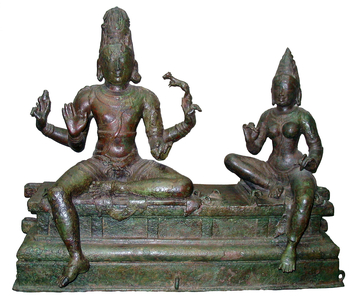 India: Shiva and his consort Uma, south India, Chola Dynasty, 12th century