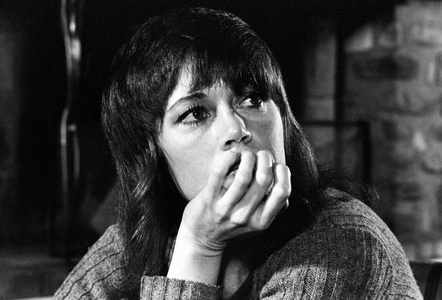 Røros 19721209: Actor Jane Fonda is at Røros to play Nora in the movie "A Doll's House". Here she is …, 1972 (photo)