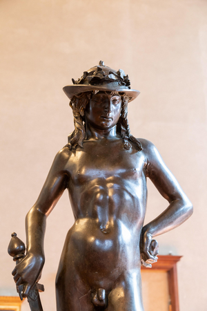 Florence, Italy - Circa July 2021: David by Donatello - 1469. Italian Renaissance a..., 2021 (photo)