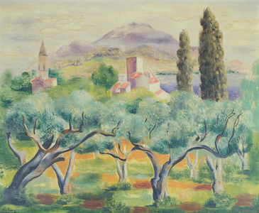 Landscape, c.1920 (oil on canvas)