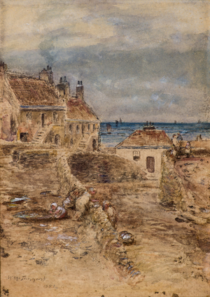Red Roofs, 1881 (w/c)