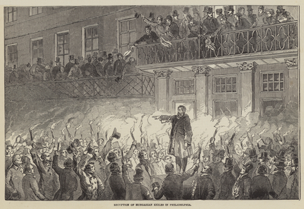 Reception of Hungarian Exiles in Philadelphia (engraving)