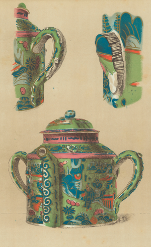 Sprouting plates and jars (colour litho)