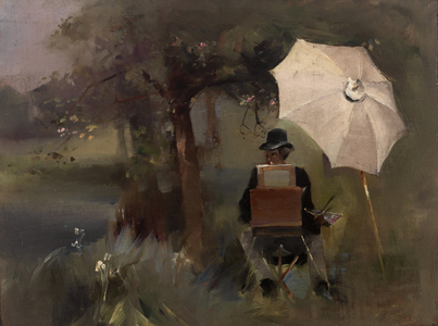 The Artist (oil on Masonite)