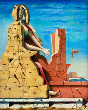 Sainte Cécile - The Invisible Piano, 1923 (Oil on canvas)