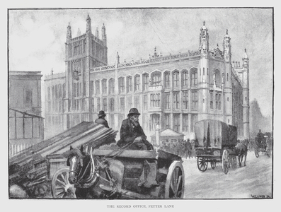 The Record Office, Fetter Lane (litho)