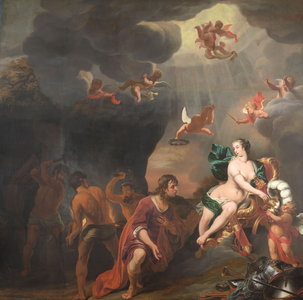 Aeneas Receiving a New Set of Armour from Venus, 1660 (oil on canvas)