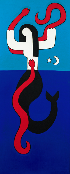 Mami Wata, 2021, (oil on linen)