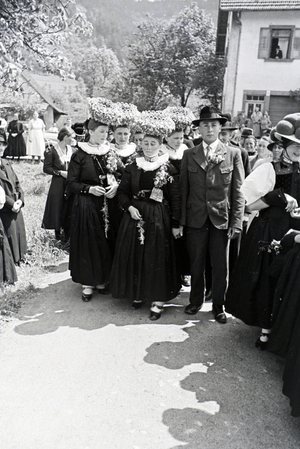 An excursion to the Black Forest, Germany 1930s (b/w photo)