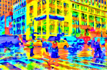 Rainy day, 2020 (mixed media)