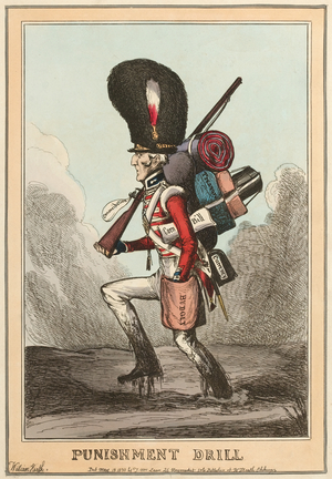 Punishment Drill, 1830 (etching)