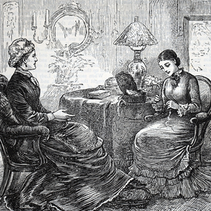 Younger women sewing, 1888