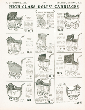 Page from Gamage's General Catalogue (96th edition), c.1927 (litho)