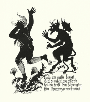 Silhouette by Hugo Strohl (litho)