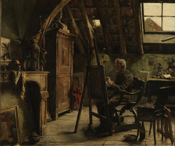 Workshop of a Painter, 1884 (oil on canvas)