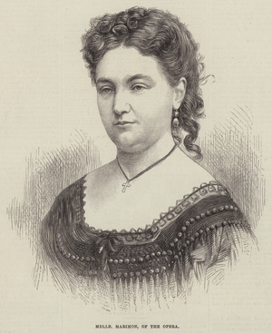 Mademoiselle Marimon, of the Opera (engraving)