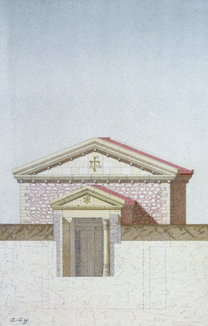 Hypogee Martyrium of Poitiers, c.1880 (lithograph)