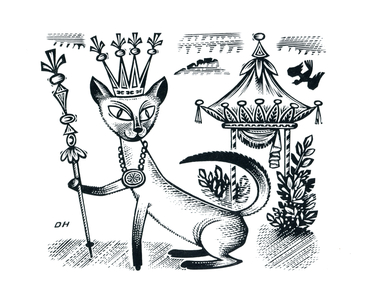 Hey-diddle-diddle, 1958 (wood engraving)