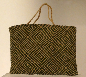 Kete Whakairo (patterned flax baskets)