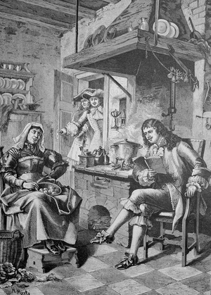 Moliere read to his maid a newly written play