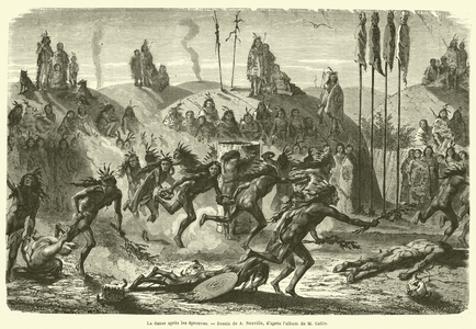 La danse apres les epreuves (engraving)