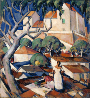 Christmas Time in the South of France, 1922 (oil on canvas)