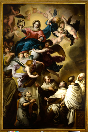 The Virgin appears to the Carmelitan Saints (oil on canvas)