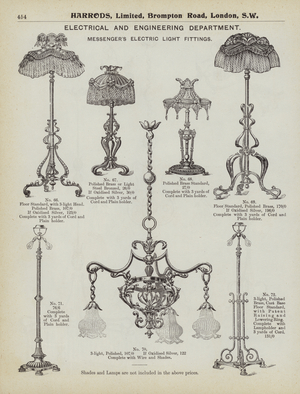 Page from Harrods catalogue, 1903 (litho)