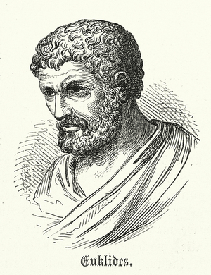 Euclid, ancient Greek mathematician (engraving)
