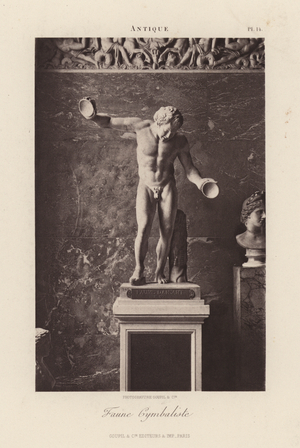 Faune Cymbaliste (b/w photo)