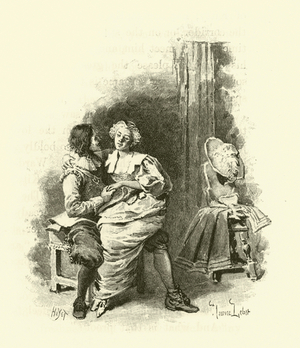 Illustration for The Three Musketeers (engraving)
