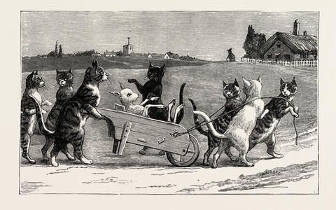 She Wished Them Good Night, and Went Up to Bed, 1890 (engraving)