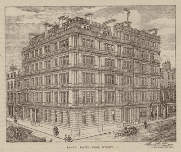 Long's Hotel, Mr A Hartmann, Manager, New Bond Street, and Clifford Street, W (engraving)