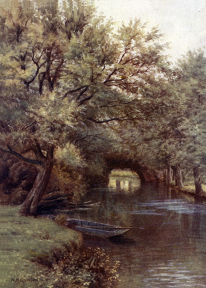 Henneaton Backwater (colour litho)