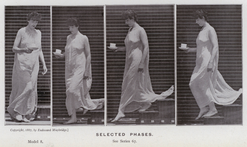 The Human Figure in Motion: Selected phases (b/w photo)
