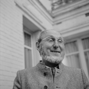 Bourvil during the filming of "Un drole de pirate"  9 april 1968 (b/w photo)