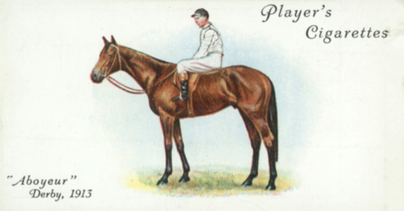 Aboyeur, Winner of the Derby, 1913 (colour litho)