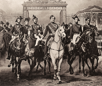 French King Louis-Philippe riding
