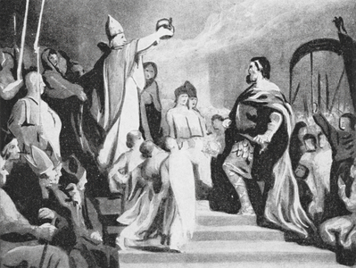 The Crowning of Charlemagne (litho)