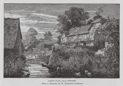Losely Farm, near Ewhurst (engraving)